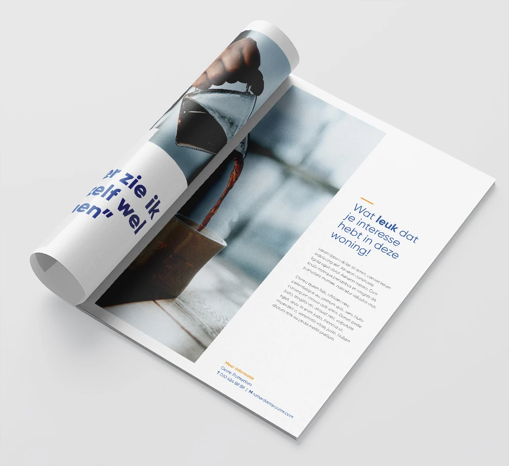 Voorbeeld van een professionele woningbrochure
